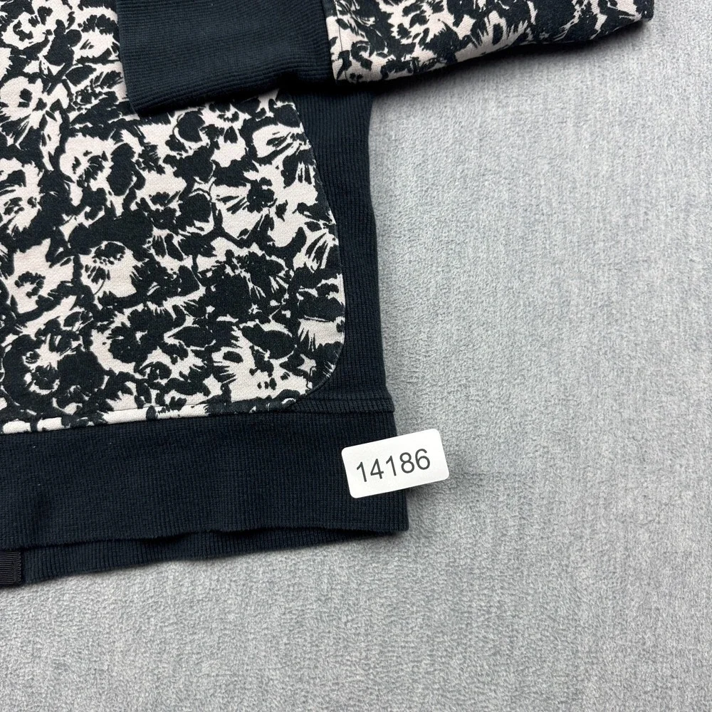 Lululemon Jacket Womens 6 Black Fleur Sombre Cozy Cuddle Up Full‎ Zip Athletic